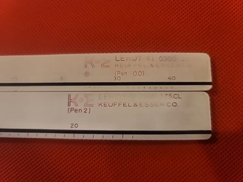 LOT: 2 VINTAGE K&E LEROY RAPIDOGRAPH LETTERING TEMPLATES - Picture 3 of 3