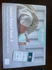 Owlet Smart Sock + Camera (BOX, BOOKLETS And Inside Parts Only). See Pictures.