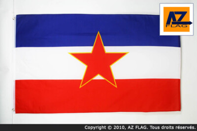 YUGOSLAVIA FLAG 3' x 5' - YUGOSLAVIAN FLAGS 90 x 150 cm - BANNER 3x5 ft High qua