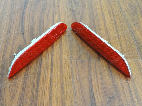 Pair Rear Bumper Reflector Reflex Tail Light Lamp For Nissan X-Trail 2014-2015