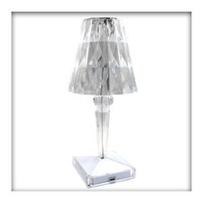 2 Stück LED Kristall Tischlampe USB Touch Dimmbar Diamant Party Nachtlicht 