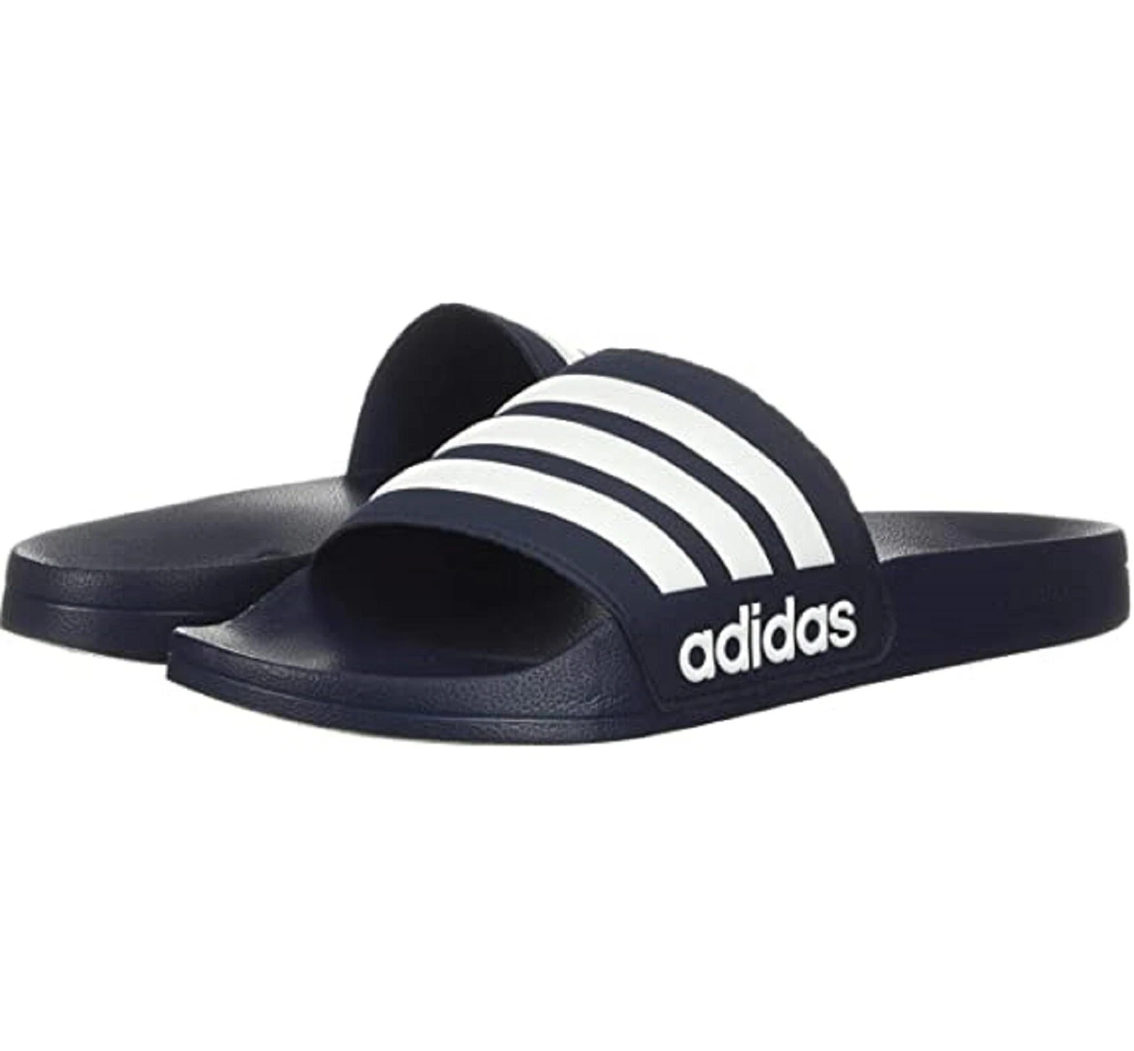 Adidas Adilette Sandali da uomo taglia 12 slip on per doccia Blu navy GZ5920