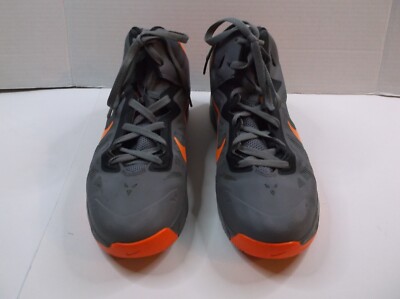 Nike Zoom-Hyperchaos 2013 Volt Air 536841-003 Hyperdunk Cool Grey Orange Size 12