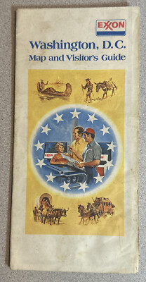 Exxon Washington DC Map and Visitor's Guide 1975