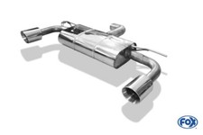 Fox Duplex Auspuff Sportauspuff Komplettanlage für Seat Leon 5F Einzelradaufhän.