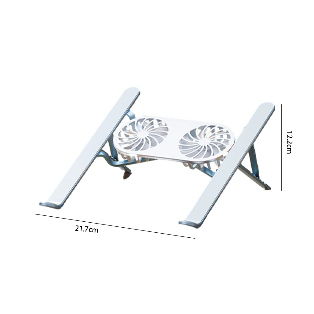 Laptop Stand with Fan Foldable Dual Cooling Fan Laptop Stand
