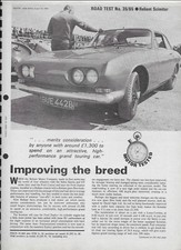 1965 Reliant Scimitar: 6-page Motor magazine road test