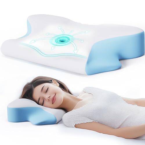 Memory Foam Cervical Pillow for Neck & Shoulder Pain Relief Support  