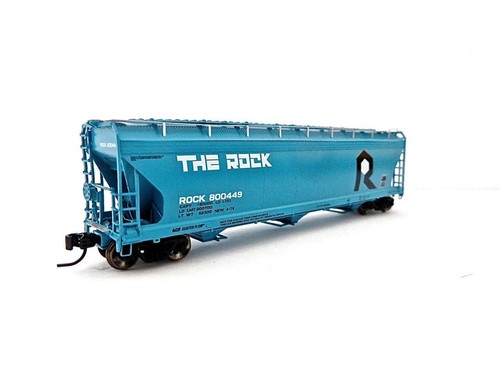 N Athearn 6941 Set 3 "The Rock" ACF 3-Bay Centerflow Covered Hoppers Low Ship - Picture 6 of 8