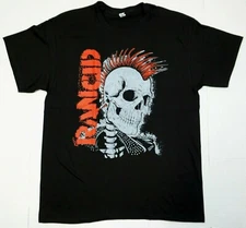 RANCID T-shirt Punk Rock Tee Men's 100% Cotton Black New