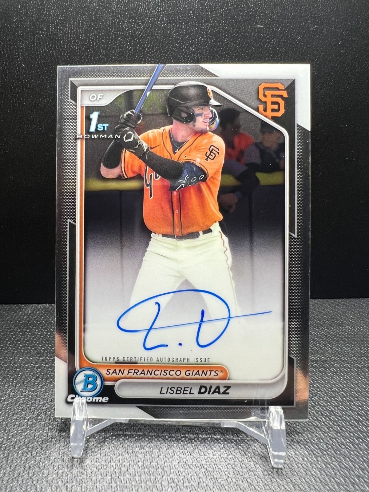 2024 Bowman Chrome Lisbel Diaz Chrome 1st Bowman Auto - Giants