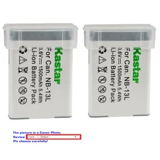 Kastar Replacement Battery for Canon NB-13L CB-2LH & Canon G7 X Mark III Camera