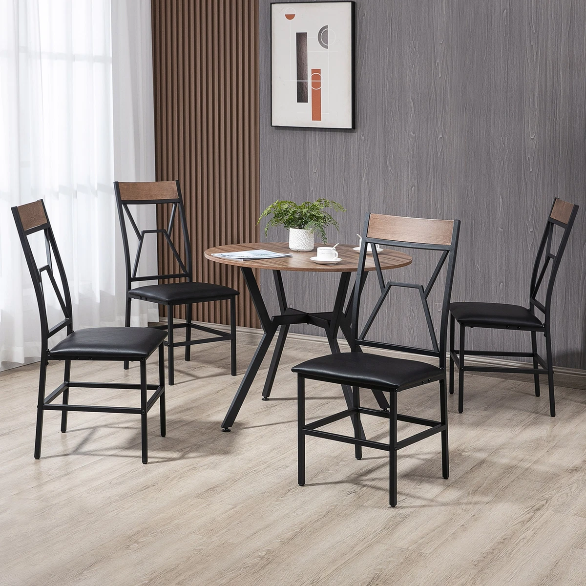 Small industrial online table and chairs