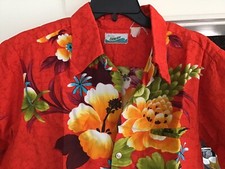Vintage Hawaiian Aloha Shirt 60s 70s JC PENNEYS Tropical Floral Mens S M