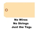 1000- 4 3/4" x 2 3/8" Size 5 Blank Manila Inventory Shipping Hang Tag Tags 10 Pt