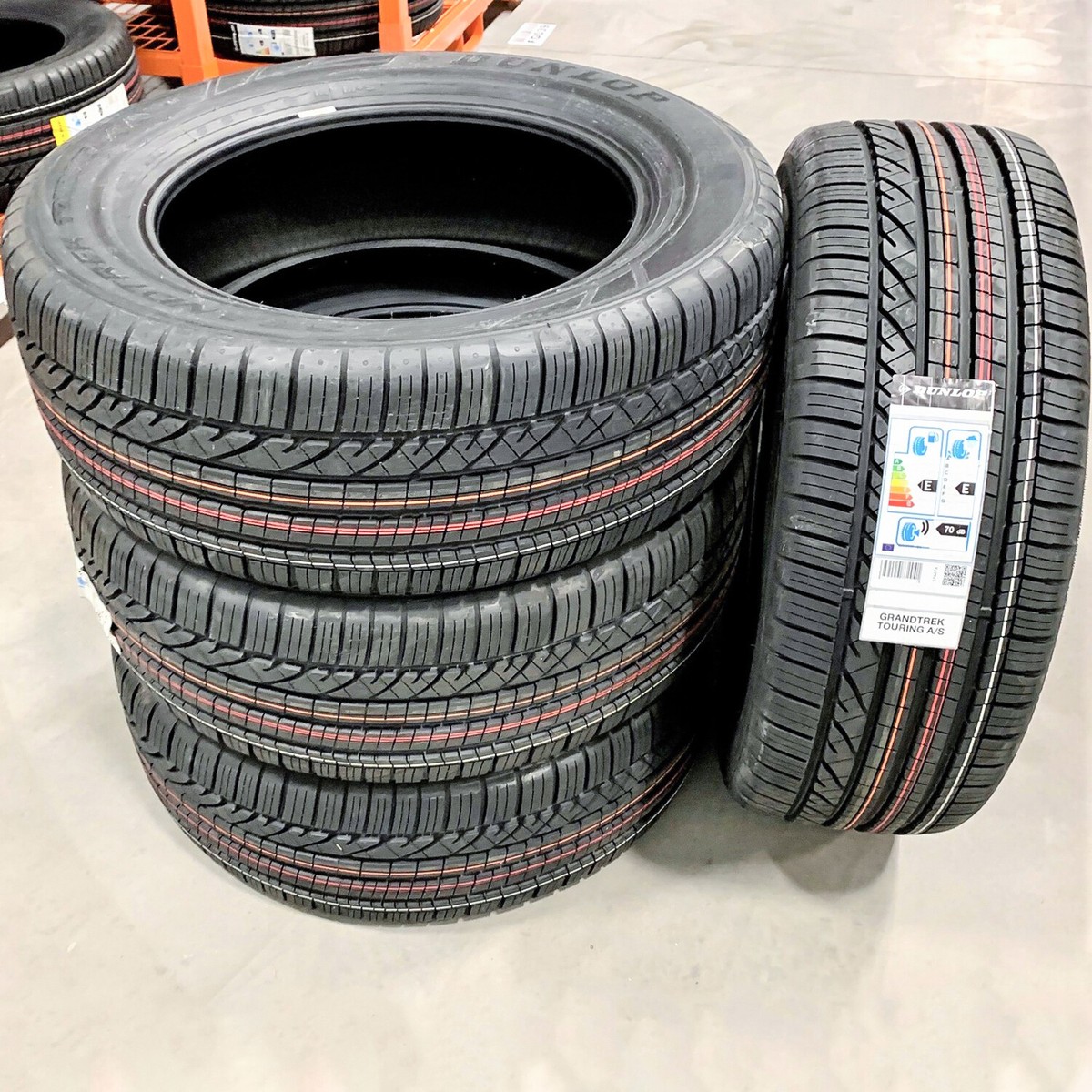 4 Tires Dunlop Grandtrek Touring A/S 235/60R18 102V All