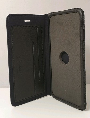 Genuine Mossimo Leather Folio Wallet for iPhone 6/6S - Black - Picture 3 of 3