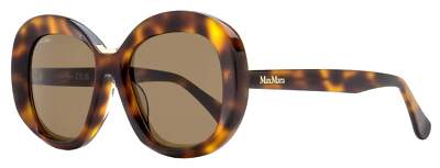 Max Mara Edna Alt Fit Sunglasses MM0087-F 52E Dark Havana 55mm