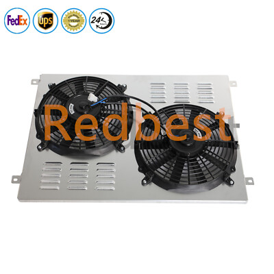 For 1966-1979 Ford F100 F150 F250 F350 Chevy V8 Eng Aluminum CC833 Shroud&Fan