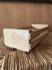 Napa Valley Box Co. 12 Music Cassette Tape Storage Wood Rack Case Crate Wooden