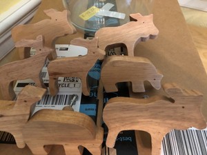 Pottery Barn Kids Wooden Animal Drawer Cabinet Knobs Pulls Bear