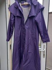Tayberry Purple Long Cape Coat Size Xl