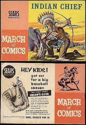 MARCH OF COMICS 94 INDIAN CHIEF RARE MINI GIVEAWAY PROMO 1953 PROMOTIONAL F+//VF