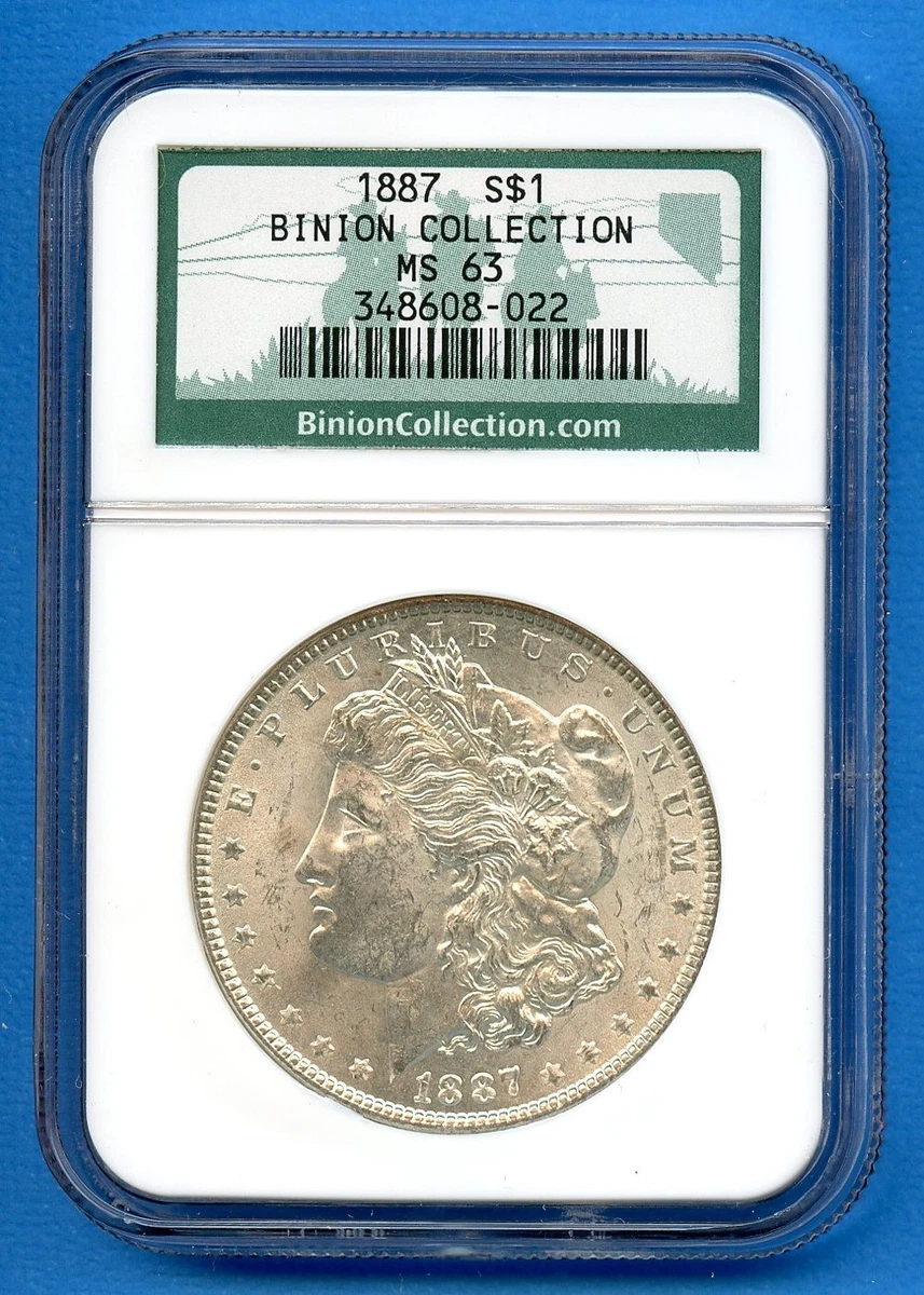 MS 63 Graded 1887 Year Morgan US Dollars (1878-1921) for sale | eBay