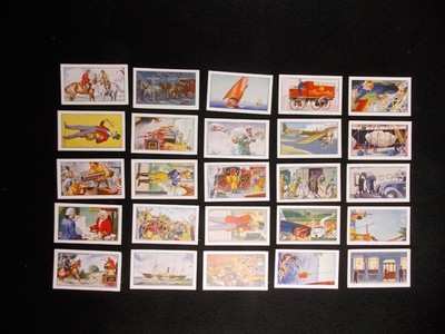 WH & J Woods Cigarette Cards Romance of the Royal Mail 1931 Complete Set 25