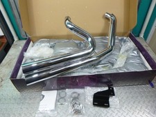 Harley Davidson Drag Style Exhaust System 86'-16' Softail Chrome BB-EXST-1001C