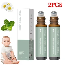 2PCS Mamas Teether Baby Teething Oil Roller, All Natural Teething Relief Roller