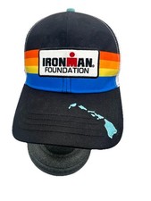 Ironman Triathlon Vintage Hat Mesh Snapback Kona Hawaii 40th tribal RaRE