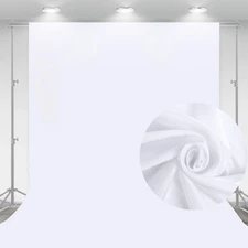 Aimosen 10 x 7 FT White Backdrop Background for Photography, Professional Pur...