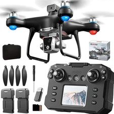 KY102 Drone with Screen Controller with SD card, Brushless Motor, Optical Flo...