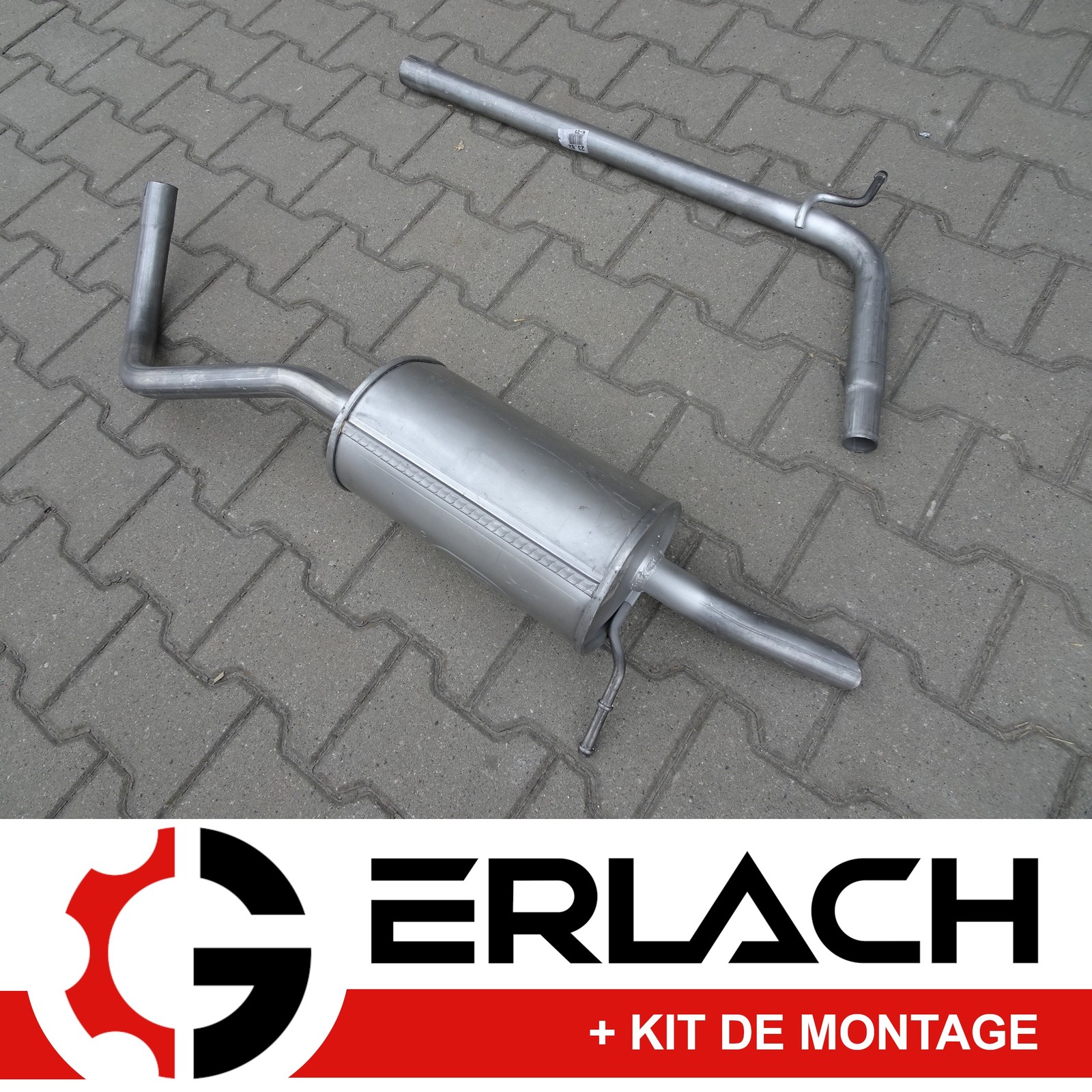 Silencieux d'échappement pour VW Fox 1.2 4586 de qualité supérieure renforcée