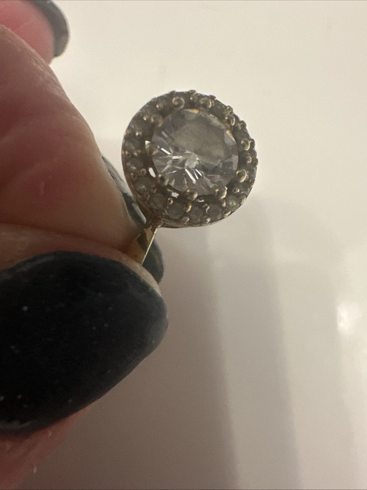 Rose Gold Wedding Ring Set Simulated Diamonds Size 5.5 And 6 - Image 3 of 4