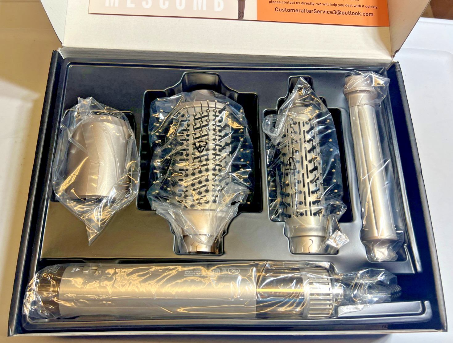 5-in-1 Hot Air Styler – Fast Hair Dryer with Auto Wrap Curlers & Volumizin