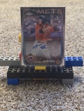 Topps 2023 Chrome Pro Debut Autograph Serial Numbered /99 A.J. Ewing FCL Mets