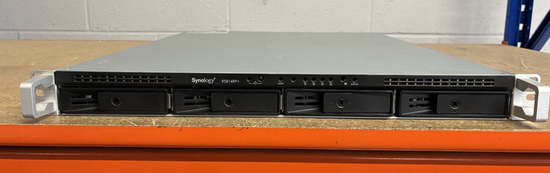 RS814RP+ Synology 4 Bay NAS 4GB Memory With Rack Ears + Dual PSU Fully Tested