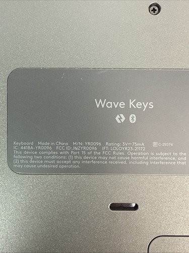 Logitech Wave Keys Wireless Ergonomic Keyboard with Cushioned Palm Rest - 第 11/12 張圖片