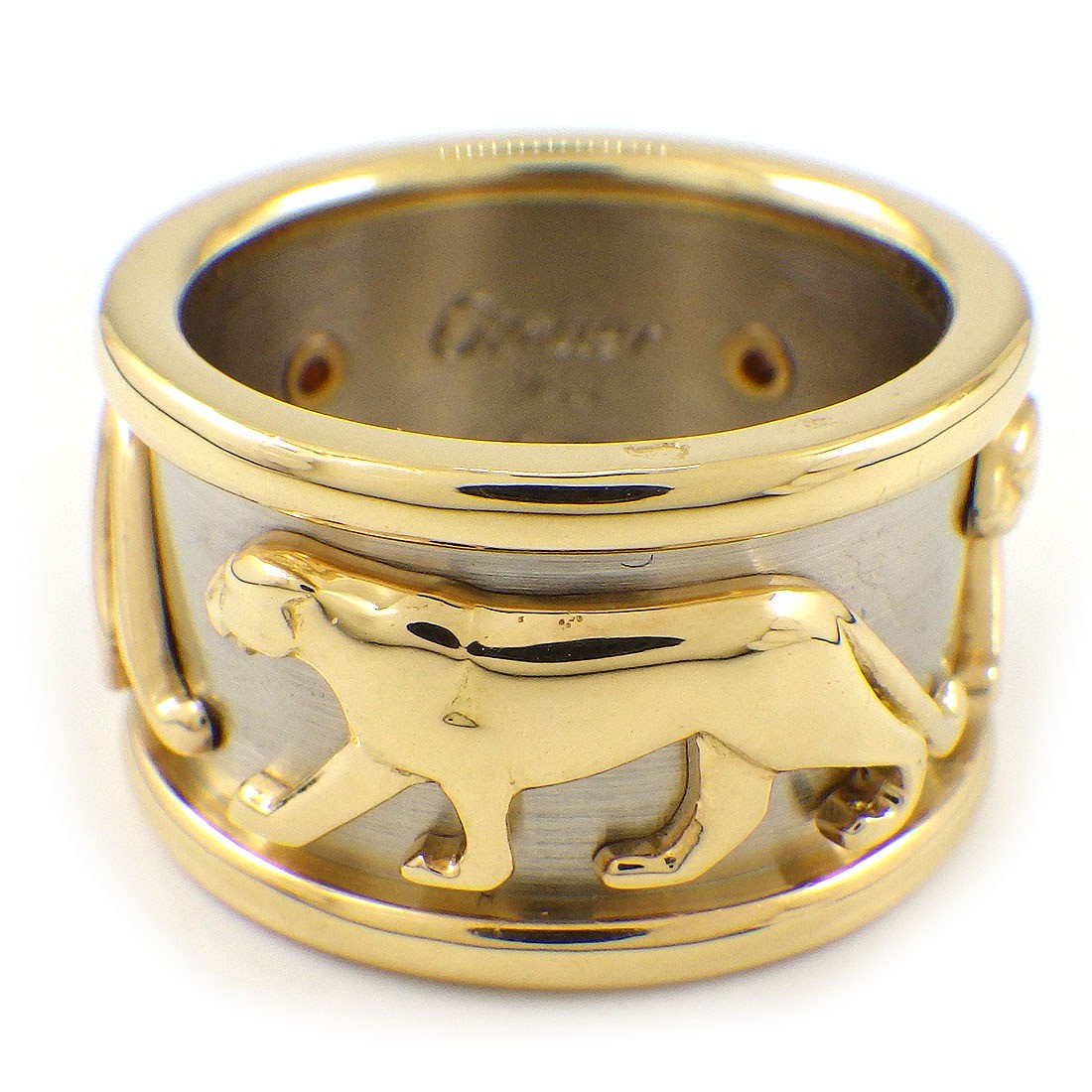 Cartier Ring Mahango Panther Motif 750 Yellow Gold 750 White Gold