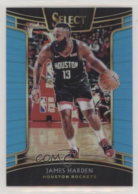 2018-19 Panini Select Concourse Light Blue Prizm 103/299 James Harden #51 hs9