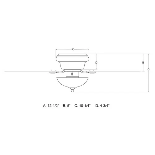 Expo 2-Light Ceiling Fan in Transitional Style 12.5 Inches Tall and 42 Inches - Picture 8 of 9