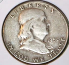 1950-D Franklin Half Dollar