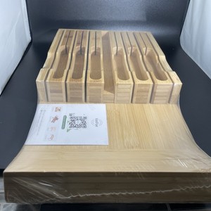 VaeFae bamboo drawer organizer For Knives