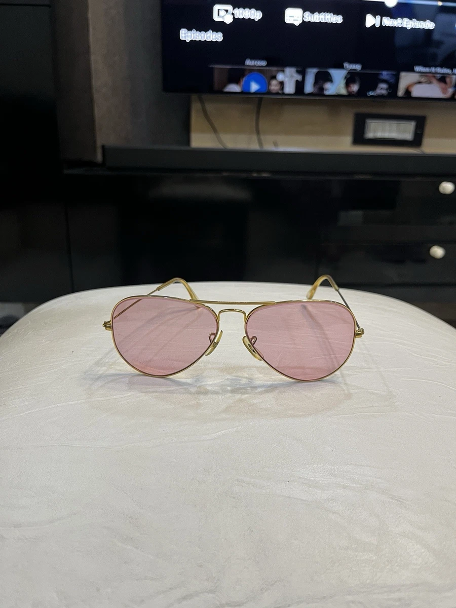 Ray-Ban Pink Vintage Sunglasses for sale | eBay