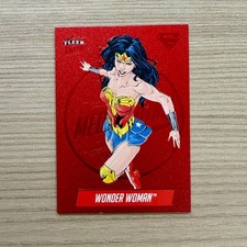 2026 Upper Deck Fleer Ultra Superman WONDER WOMAN Ruby Red Medallion M-12 /50