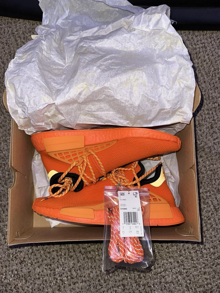 adidas gazelle silver green womens Men's Adidas HU Pharrell NMD Orange Trainers