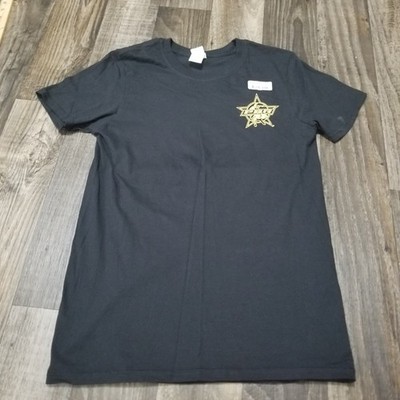 PBR 2019 Black t shirt Men s Size Small Bull Riding Sacramento Invitational
