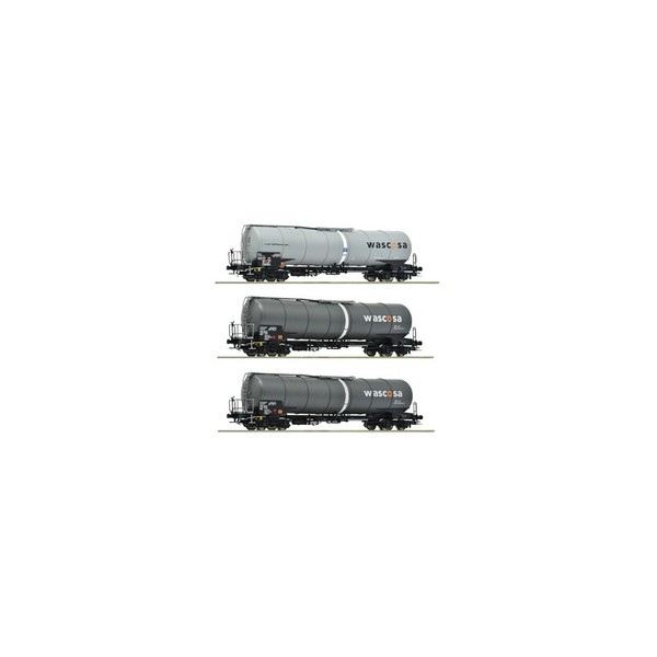 Roco 6600143 3 Piece Set: Tank Wagons, Wascosa H0 NEW In OVP-image